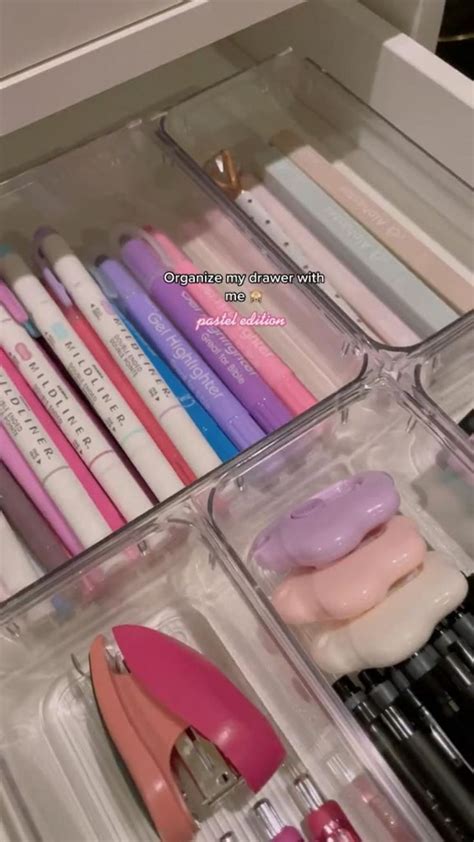 Desk Organization Desk Restock Stationery Organization Asmr Organize Desk Aesthetic