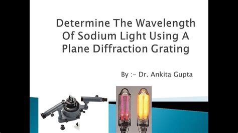 Determine The Wavelength Of Sodium Light Using A Plane Diffraction