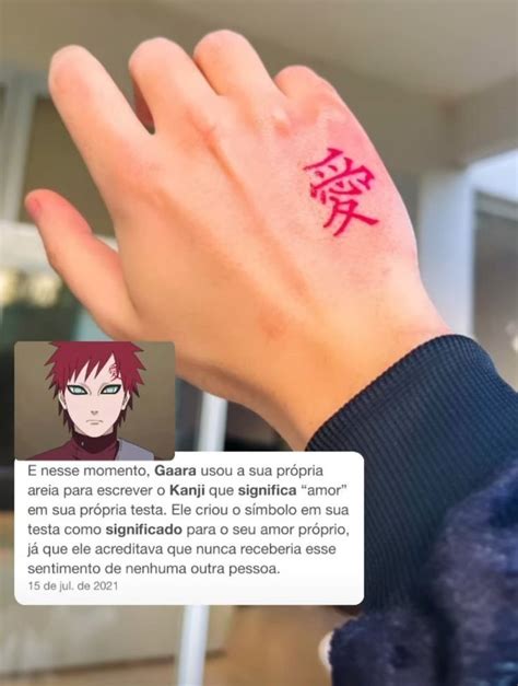 Tattoo De Gaara Boas Ideias Para Tatuagem Tatuagem Significados