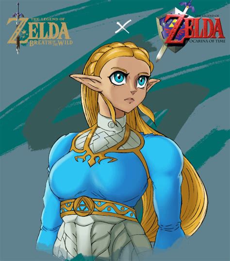 [oot] [botw] Princess Of The Wild In Yusuke Nakano’s Art Style R Zelda