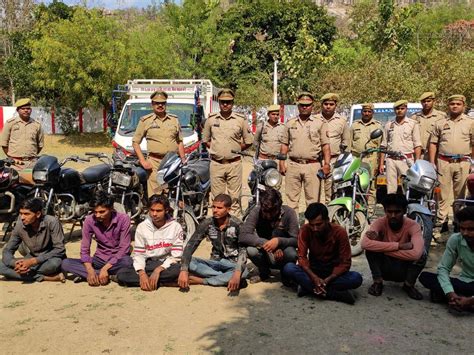 8 Accused Arrested With 8 Bikes Used To Steal Animals And Vehicles