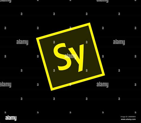 Adobe Story Rotated Logo Black Background Stock Photo Alamy