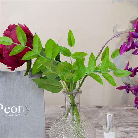 Artificial Magenta Peony And Wisteria T Set Peony Faux Flowers