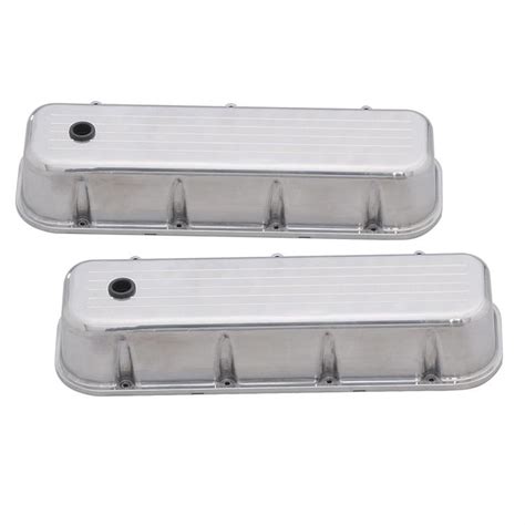 Valve Covers Tall Cast Aluminum Polished Ball Milled Chevy Big