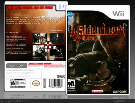 Resident Evil 5 Wii Edition Wii Box Art Cover By Brettska99