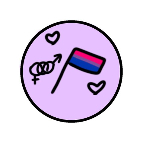 Some Bisexual Pfps I Drew For Pride Month 💗💜💙 R Bisexual