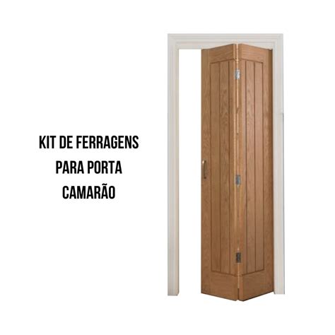 Kit Ferragens P Porta Camar O Completo Cm Branco Alfer