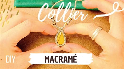 TUTO MICRO MACRAMÉ Collier facile avec spirale DIY Macrame YouTube