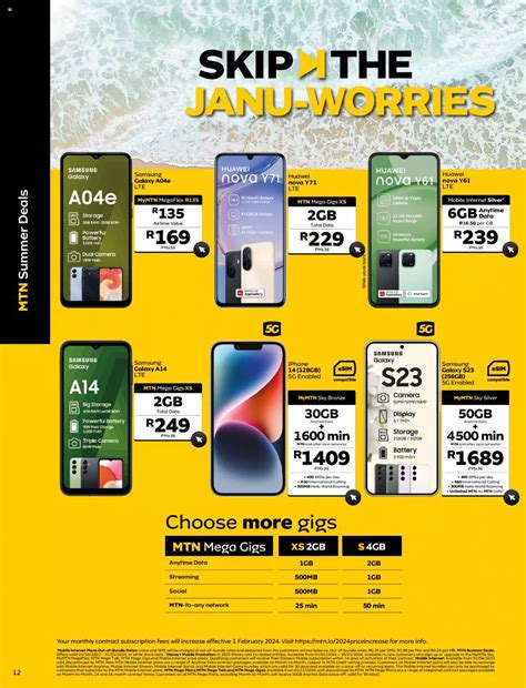 Mtn Specials Yello January Mtn Catalogue Mega Deals