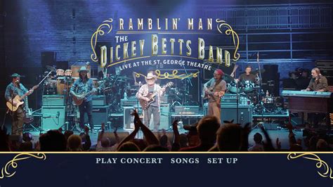 The Dickey Betts Band Ramblin Man Live At The St George Theatre