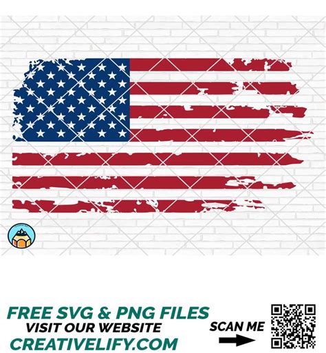 Distressed Flag Svg American Flag Svg 4th July Svg Grunge Inspire Uplift