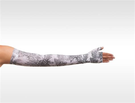 Soft Arm Sleeve Print Series - Floral Grey - Body Works Compression