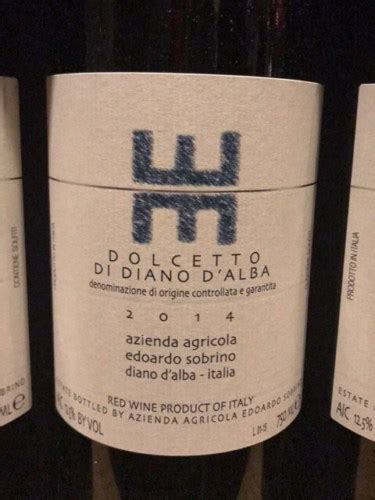 Edoardo Sobrino Dolcetto Di Diano D Alba Vivino Us