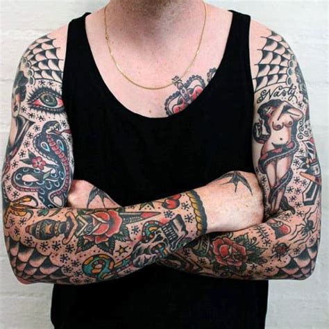 Arms with multiple tattoos that aren't a sleeve... I can't find ...