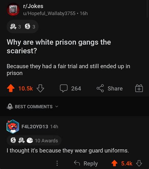 The Strongest Prison Gang Rtherealjoke