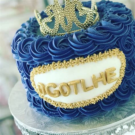 Blue Purple Ombré Crown Cake Miss Cake