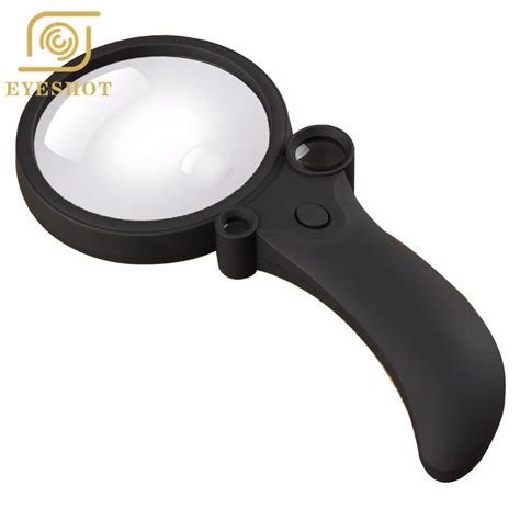 Handheld Magnifying Glass With Led And Uv Light4 Acrylic Lenses 25x 4