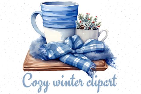 Cozy Winter Watercolor Clipart Graphic By Skdesigns Creative Fabrica