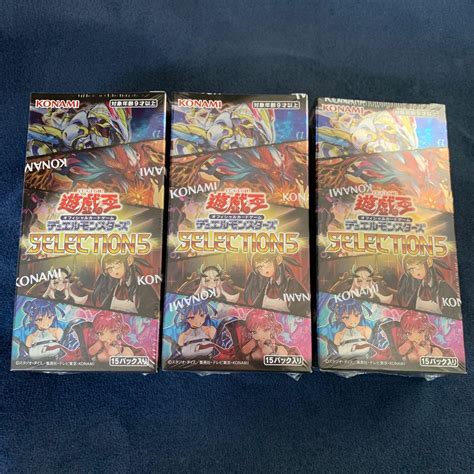 誠実 遊戯王 SELECTION5 セレクション5 3box シュリンク付き asakusa sub jp