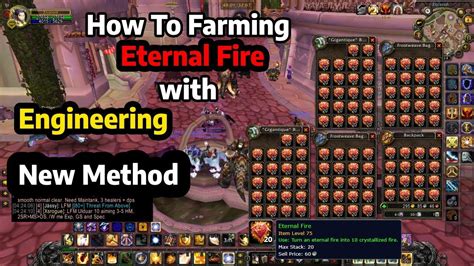 How To Farming A Lot Eternal Fire And Eternal Air In Wotlk With