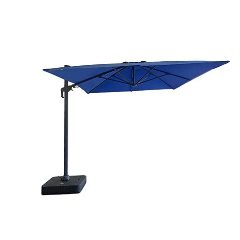 Parasol Déporté Inclinable 4x3m Bleu Mr Bricolage Bricoler