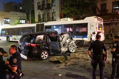 Pileup Involving Mta Bus Wounds Seven In The Bronx