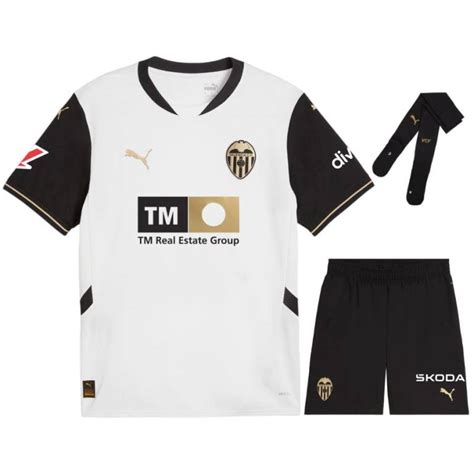 Maillot Kit Enfant Fc Valence Domicile Noir Foot Soccer Pro