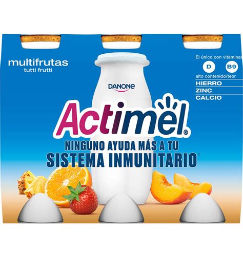 Comprar Actimel Danone L Quido Multifrutas Unidades Yogures En