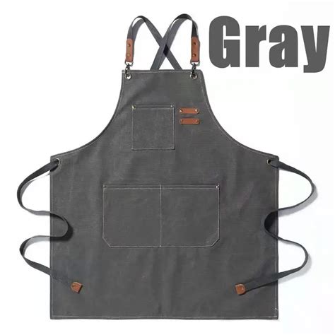 Apron Cotton Canvas Apron Unisex Aprons Chef Cooking Apron Temu