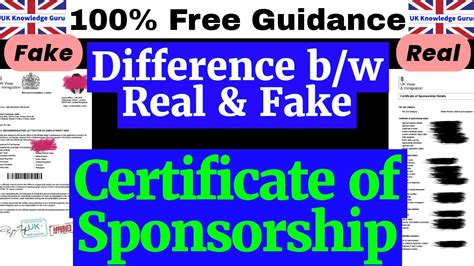 Certificate Of Sponsorship Scam Learn Fake Or Genuine Youtube