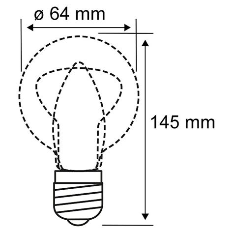 Paulmann LED Lampe Vintage Glühlampenform Spiral E27 E27 Nicht