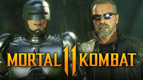 Mortal Kombat 11 Robocop Vs Terminator All Intro Dialogues Revealed Youtube