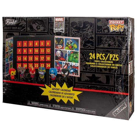 Calendário Funko Advent Calendar Exclusive Marvel Pocket Pop 24pcs