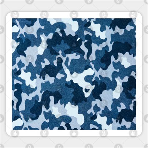 Navy Camouflage Pattern - Navy Camouflage - Sticker | TeePublic