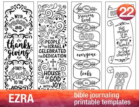 Ezra Bible Journaling Printable Templates Illustrated Christian