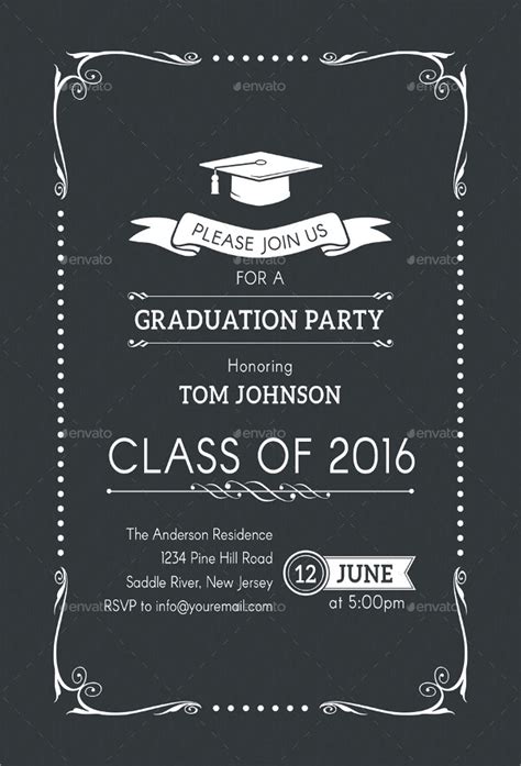 Examples of Graduation Invitation - Format, Sample | Examples