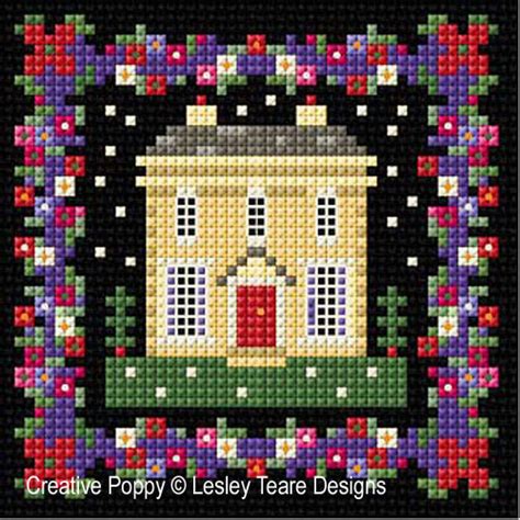 Lesley Teare Designs Georgian Houses Cross Stitch Pattern