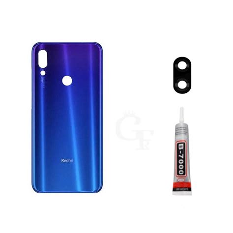 Tampa Vidro Traseira Compat Vel Xiaomi Redmi Note Azul Lente Da