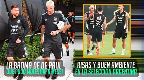 La BRONCA De MESSI Con DE PAUL En El ENTRENAMIENTO De ARGENTINA