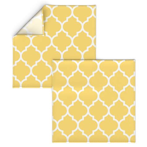 Moroccan Quatrefoil Lattice Yellow Cloth Napkin Shutterfly