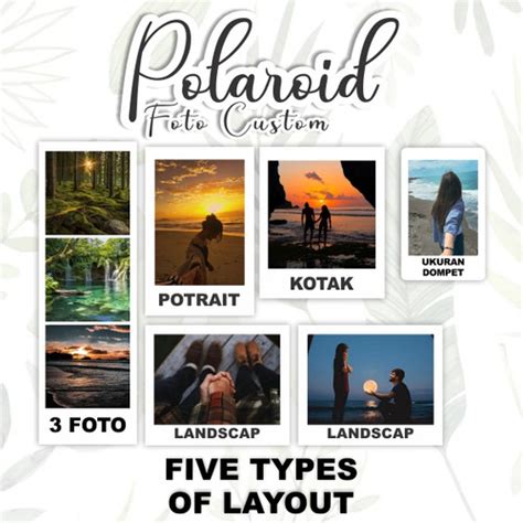 Jual Cetak Foto Polaroid Foto Custom Hari Bahan Foto Tebal Glossy