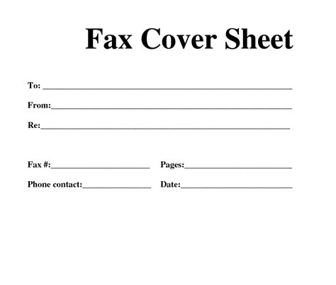 Fax Cover Sheet Template or Fax Cover Letter Template