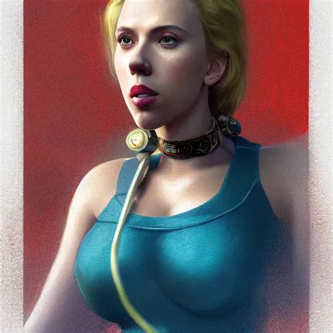 Portrait Of Scarlett Johansson As Super Mario Au Stable Diffusion