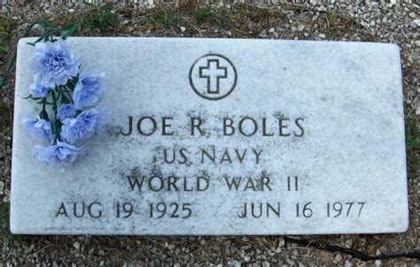 Joe Ray Boles 1925 1977 Memorial Find A Grave