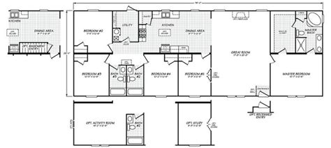 Crownpointe Xtreme Br Ba House Floor Plans Manufactured Homes