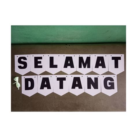 Jual Tulisan Selamat Datang/Banner Selamat Datang/Bunting Flag Selamat ...