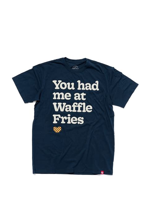 Navy Waffle Fry Cotton Jersey T Shirt Chick Fil A Shop Chick Fil A