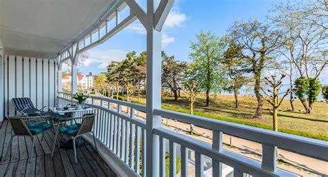 Seeschloss Appartment Balkon Miz Meerblick Strandpromenade Binz