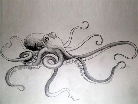 Giant Octopus With Long Tentacles Tattoo Tattoo Design Ideas