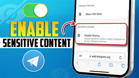 How To Enable Sensitive Content On Telegram On IPhone Turn ON